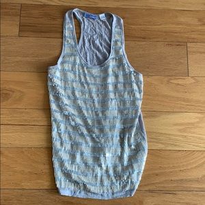 Acrobat sequined gray tank
